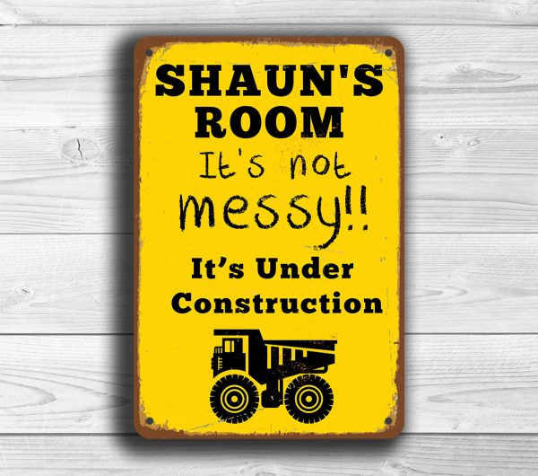 PERSONALIZED BOYS ROOM Sign Classic Metal Signs