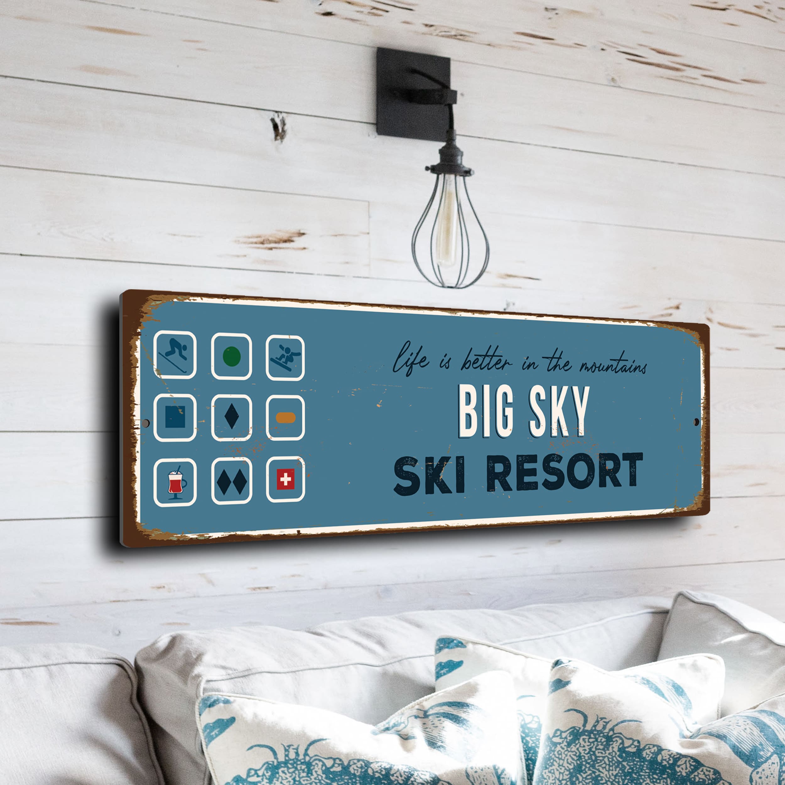 Big Sky Ski Resort Decor Big - Big Sky CMSUSSKI105 