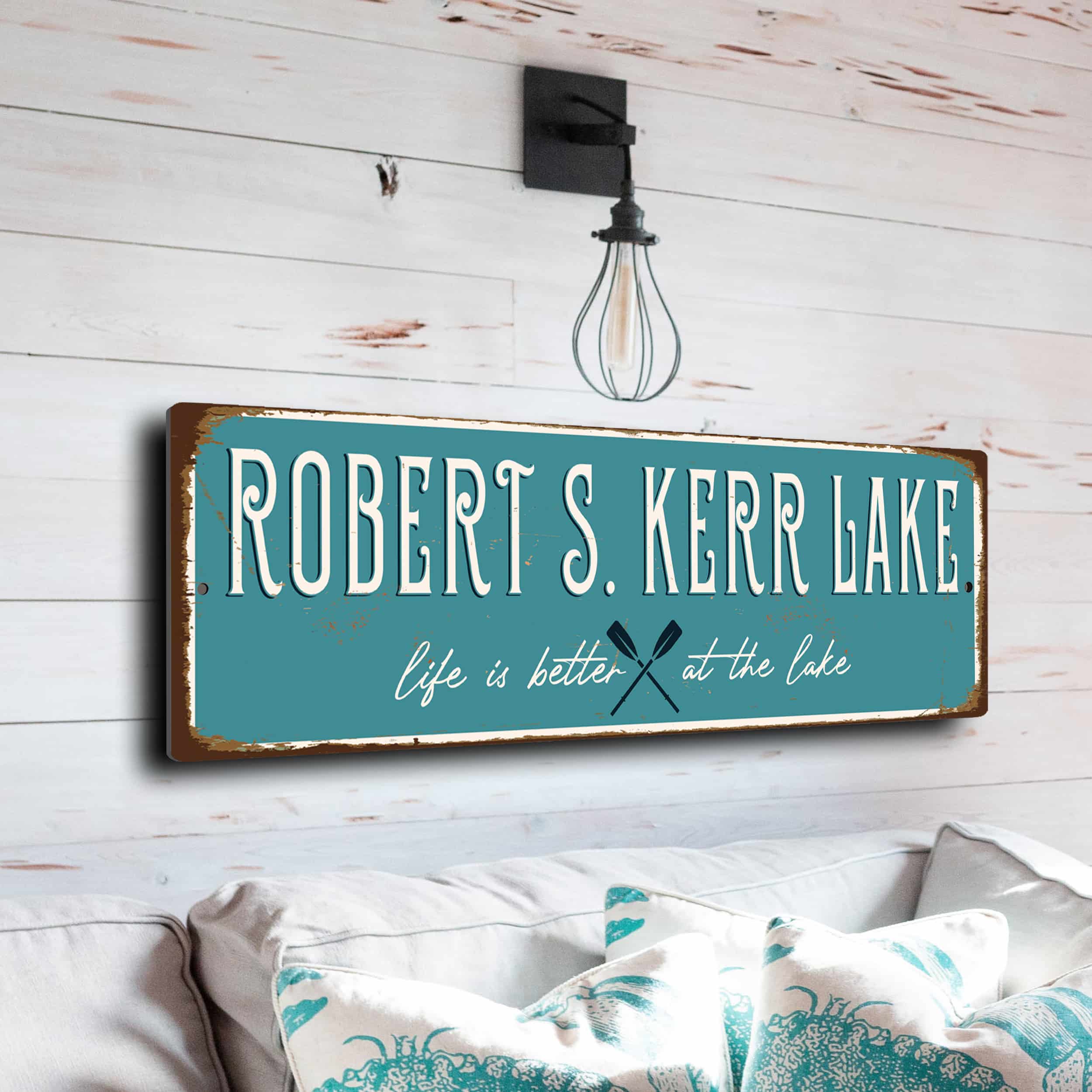 Robert S Kerr Lake | Lake House Decor | Lake Lover Gift