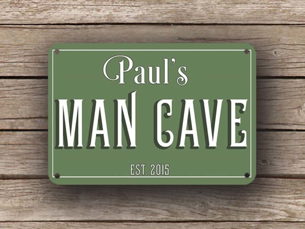 Green Man Cave Sign