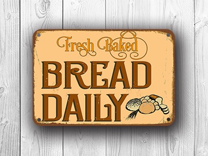 Fresh Bread Daily Sign