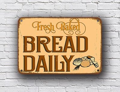 fresh bread sign