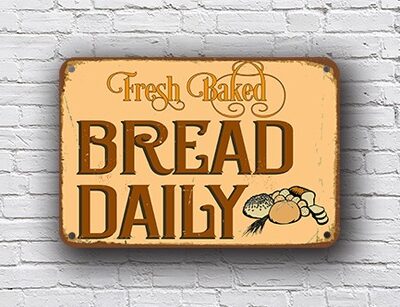 fresh bread sign