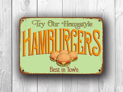 Hamburger Sign