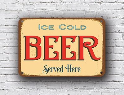 Ice Cold Beer Sign