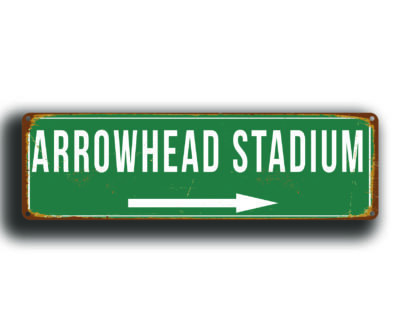 Arrowhead Stadium Sign Vintage style - Image 5