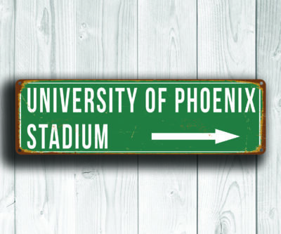 University of Phoenix Stadium Sign 1