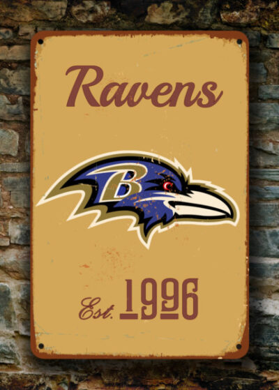 baltimore-ravens-sign-vintage-style-baltimore-ravens-est-1996-composite-aluminum-baltimore-ravens-sign-in-team-colors-sports-fan-sign-4
