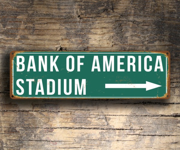 Bank of America Stadium Sign