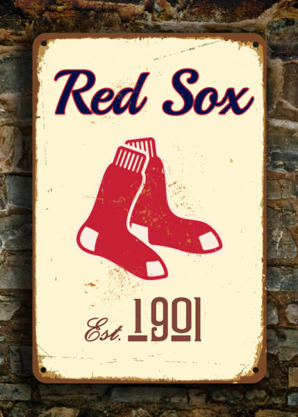 BOSTON RED SOX Sign Vintage style