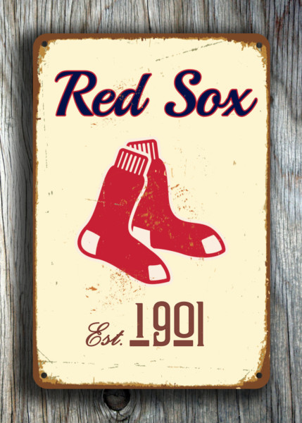 BOSTON RED SOX Sign Vintage style Classic Metal Signs