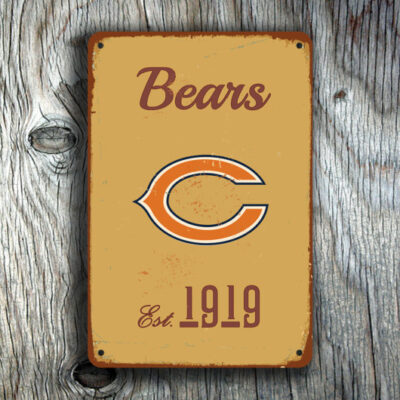 Chicago Bears Football Sign