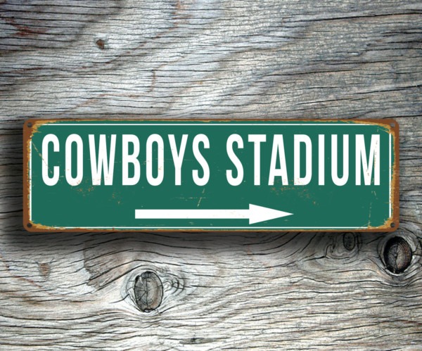 Cowboys Stadium Sign