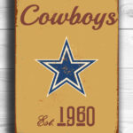 DALLAS-COWBOYS-Sign-Vintage-style-Dallas-Cowboys-Sign-Est.-1960-Composite-Aluminum-Vintage-Dallas-Cowboys-Sign-FOOTBALL-Fan-Sign-Cowboys-Fan-1