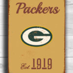 GREENBAY-PACKERs-Sign-Vintage-style-Greenbay-Packers-Sign-Est.-1919-Composite-Aluminum-Vintage-Greenbay-Packers-Sign-FOOTBALL-Fan-Sign