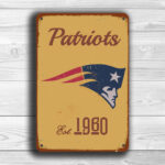 New England Patriots Football Sign