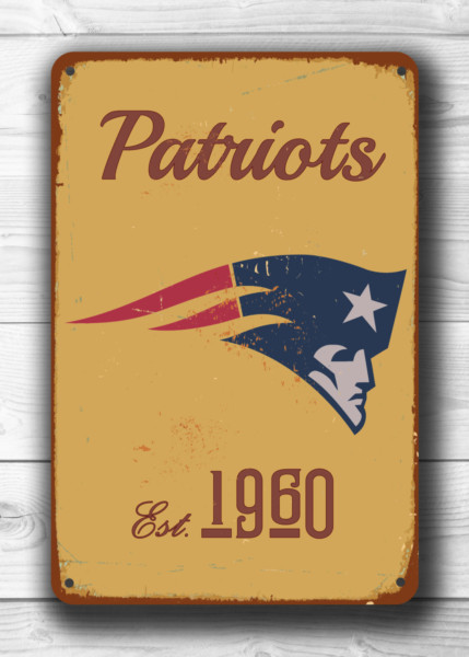 New England Patriots Logo Sign