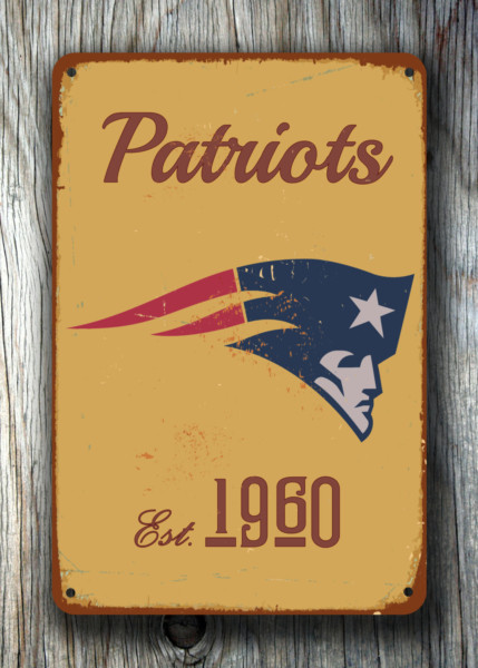 New England Patriots Logo Sign