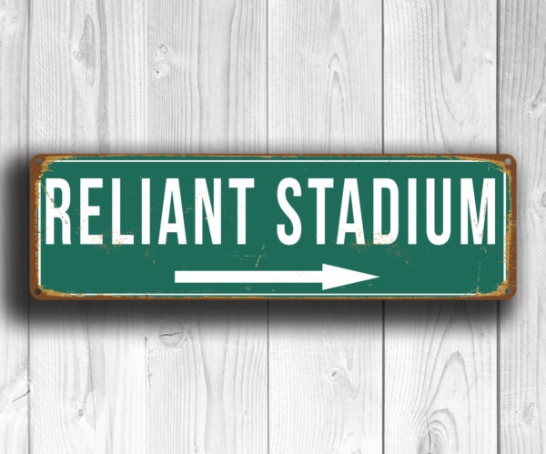 Reliant Stadium Sign