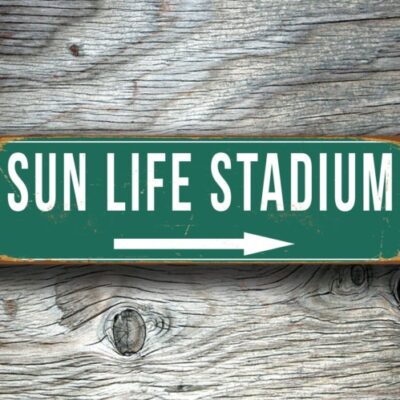 Sun Life Stadium Sign