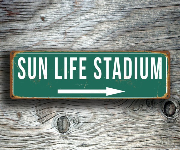 Sun Life Stadium Sign