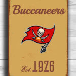 TAMPA-BAY-BUCCANEERS-Sign-Vintage-style-Tampa-Bay-Buccaneers-Est.-1976-Composite-Aluminum-Vintage-Tampa-Bay-Buccaneers-Sign-Sports-Fan-Sign