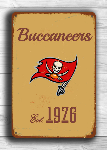 TAMPA BAY BUCCANEERS Sign Vintage style - Classic Metal Signs