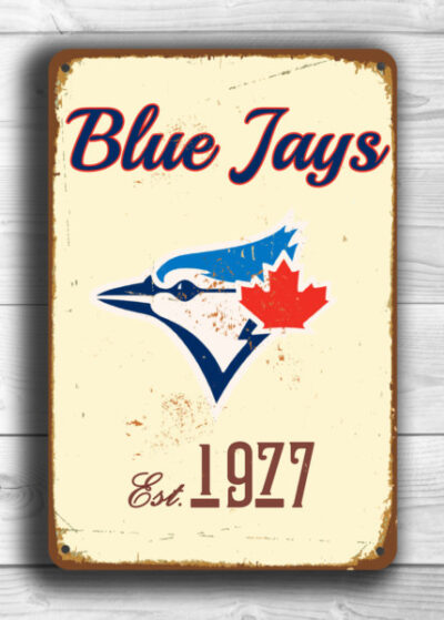 toronto-blue-jays-sign-vintage-style-toronto-blue-jays-est-1977-composite-aluminum-toronto-blue-jays-sign-team-colors-baseball-blue-jays-1