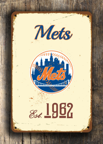 New York Mets Est. 1962 Composite Aluminum New York Mets in team colors WORLDWIDE Shipping