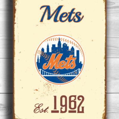 Vintage style New YORK METS Sign