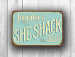Blue She Shack Sign