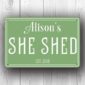 Green She Shed Sign