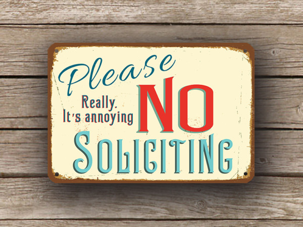 custom no soliciting signs personalized no soliciting signs