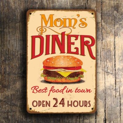 Mom's Diner Sign