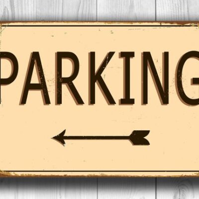 Vintage Parking Sign