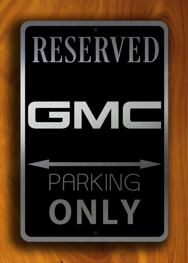 Brushed Metal GMC Sign