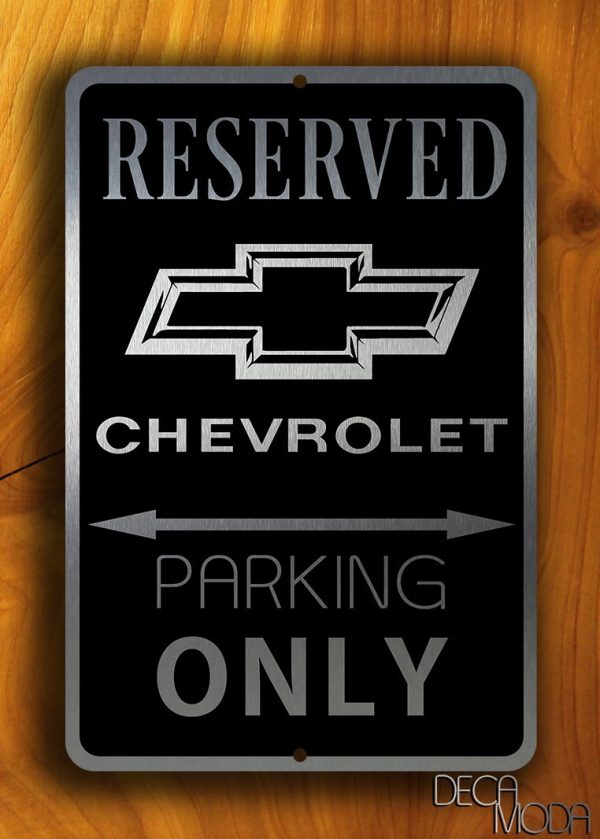 1952 Chevrolet Pickup 3100 Series Reserved Parking Only 12x18 Aluminum Sign 