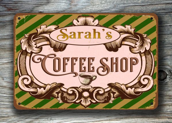 PERSONALIZED COFFEE SHOP SIGN