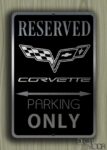 Corvette Parking Only Sign