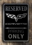 Corvette Parking Only Sign