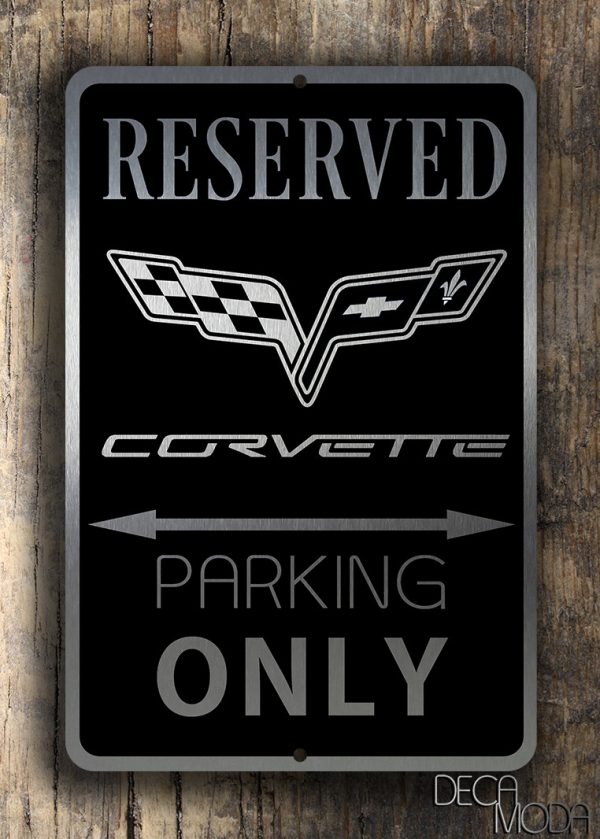 CWEIDP Corvette Signs Garage Metal Sign Garage Signs for Men Vintage Wall Decor Do Not Touch My Corvette 8x12 Inch