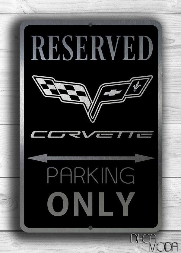 Corvette Parking sign