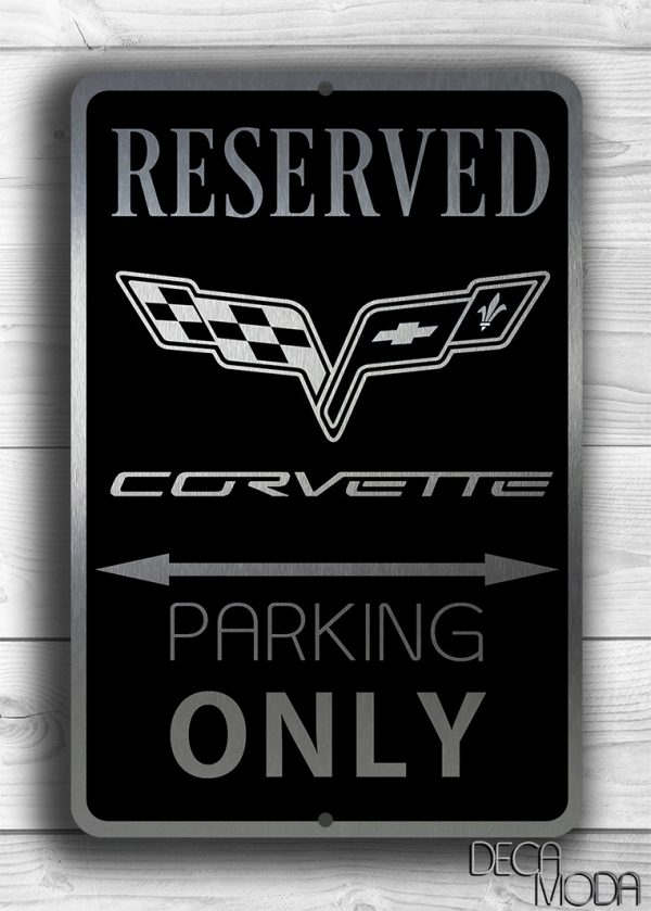 Corvette Parking Only Sign