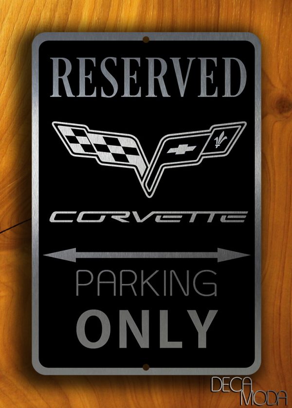 Corvette Parking Only Sign