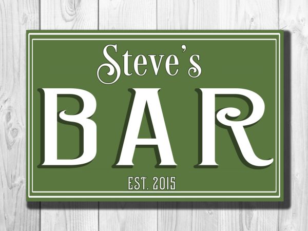 PERSONALIZED BAR SIGN