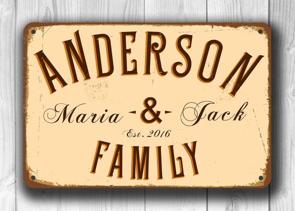 PERSONALIZED FAMILY NAME Sign