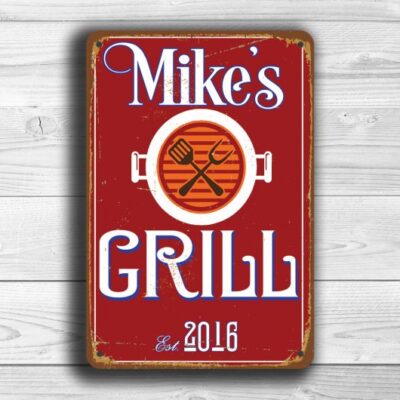 PERSONALIZED GRILL Sign