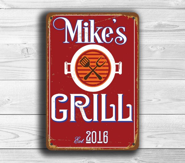 PERSONALIZED GRILL Sign