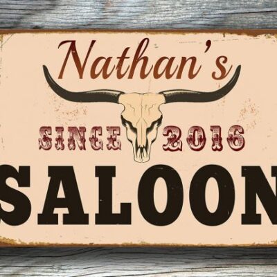 PERSONALIZED SALOON SIGN