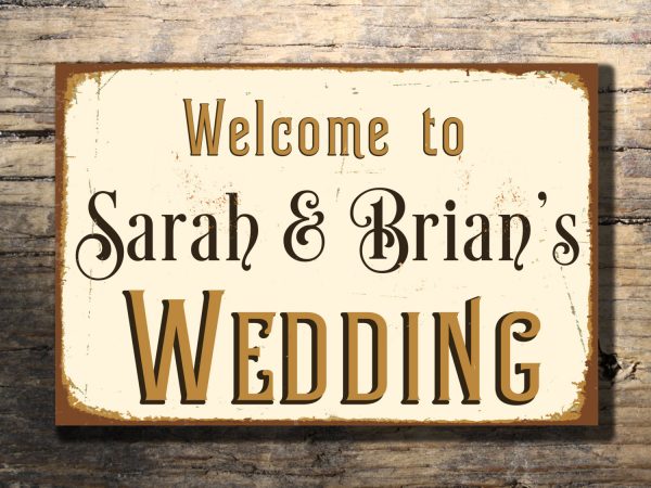 PERSONALIZED WEDDING SIGN
